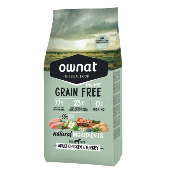 Ownat Grain Free Adulto Pollo y Pavo